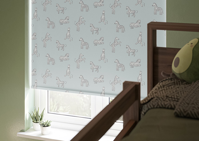 Zebra, Sea Green - Twist&Fit Roller Blind - Image 5